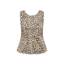 ONLY Top Onlmartina S/L U-Neck Peplum 15371956 14-0002 TCX pumice stone