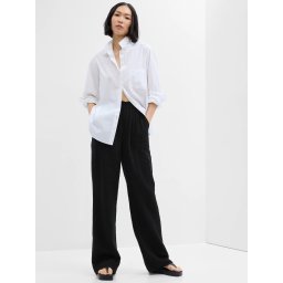 Pantaloni chino pentru femei GAP - negru