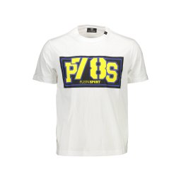 Tricou alb cu mânecă scurtă PLEIN SPORT
