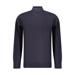 Pulover bărbătesc cu guler înalt, bleumarin