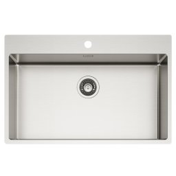 Chiuveta bucatarie inox CookingAid TASCA ASOLO AA74 cu montaj pe blat sau la nivelul blatului si accesorii montaj