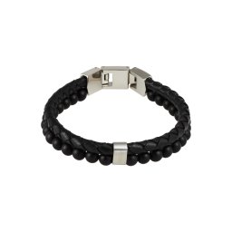 FOSSIL Brățară negru / argintiu