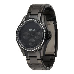 FOSSIL Ceas analogic 'Riley' negru / alb