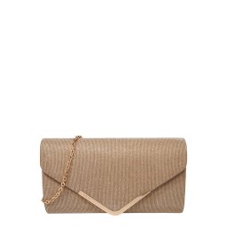 mascara Clutch 'LETTER FOLD' auriu