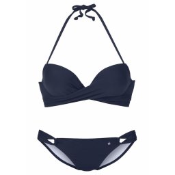 s.Oliver Costum de baie două piese bleumarin