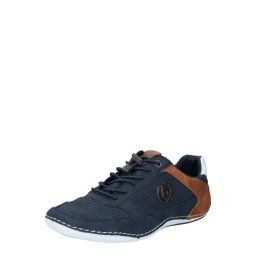 bugatti Sneaker low 'Canario' bej / albastru noapte / maro