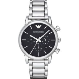 Emporio Armani Ceas analogic negru / argintiu