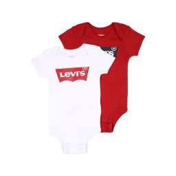 Levi's Kids Salopetă/Body albastru marin / roșu / alb