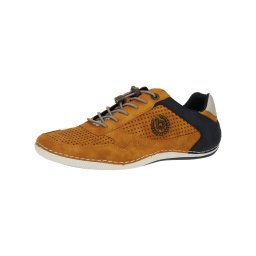 bugatti Sneaker low 'Canario' albastru noapte / galben șofran / gri deschis