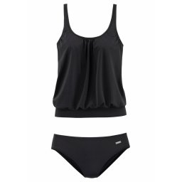 LASCANA Costum de baie Tankini negru