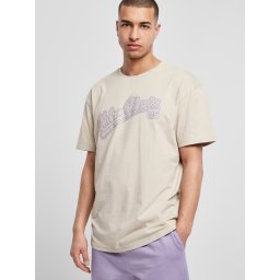 Urban Classics Tricou 'Baseball' bej / lila