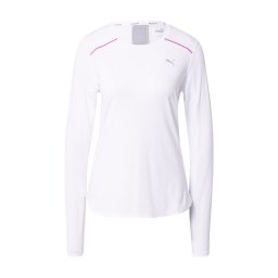 PUMA Tricou funcțional 'Marathon' gri deschis / magenta / alb