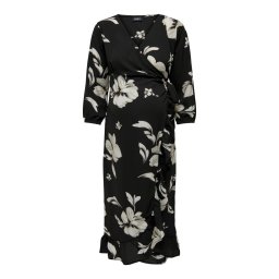 Only Maternity Rochie 'OLMLuxlea' galben / negru / alb