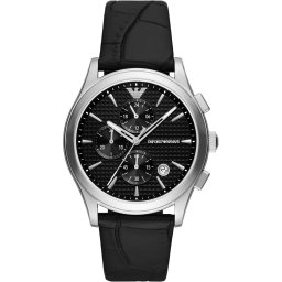 Emporio Armani Ceas analogic negru / argintiu