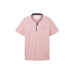 TOM TAILOR Tricou 'Serafino' albastru marin / roz deschis