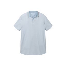 TOM TAILOR Tricou albastru deschis / portocaliu / alb natural