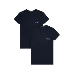 Emporio Armani Tricou albastru marin / albastru deschis