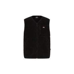 DICKIES Vestă 'MOUNT HOPE' negru / alb