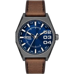 DIESEL Ceas analogic albastru / maro / gri