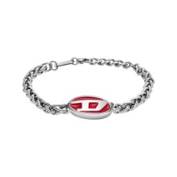 DIESEL Brățară roz pitaya / argintiu