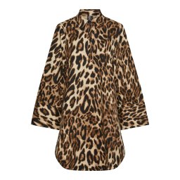 PIECES Rochie tip bluză 'OLEO' bej / maro