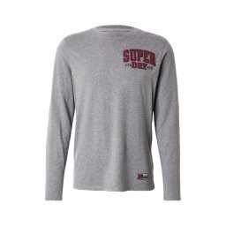 Superdry & Co Tricou 'Vintage Athletic' gri amestecat / roșu bordeaux