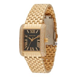 MICHAEL Michael Kors Ceas analogic 'EMERY' auriu / negru / transparent