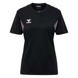 Hummel Tricou 'Authentic CO' gri / negru / alb