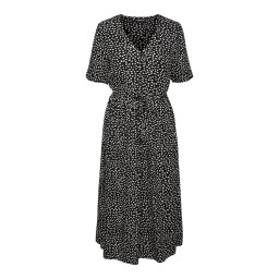 PIECES Rochie 'PCTala' negru / alb murdar