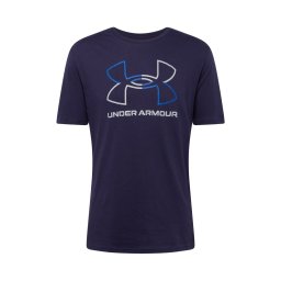 UNDER ARMOUR Tricou funcțional 'Foundation' albastru / bleumarin / alb