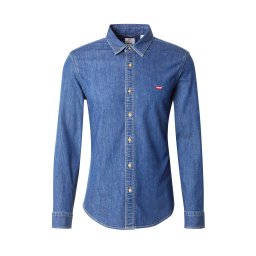 LEVI'S ® Cămașă 'Battery Housemark Slim Fit Shirt' albastru denim / roșu