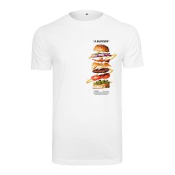 Mister Tee Tricou 'A Burger' mai multe culori / alb