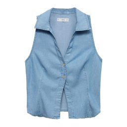 MANGO Bluză 'Bianca' albastru denim