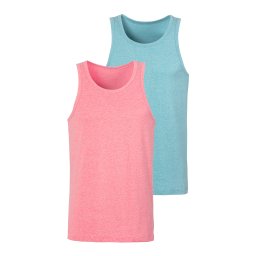 JOHN DEVIN Tricou albastru deschis / roz amestecat