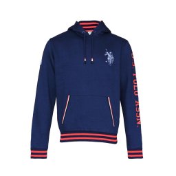 U.S. POLO ASSN. Hanorac albastru porumbel / albastru închis / roșu / alb