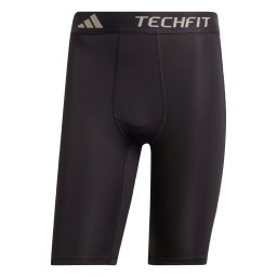 ADIDAS PERFORMANCE Pantaloni sport 'TECHFIT Compression Training Short' grej / negru