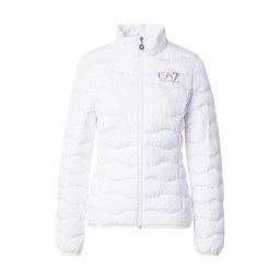 EA7 Emporio Armani Geacă de primăvară-toamnă argintiu / alb