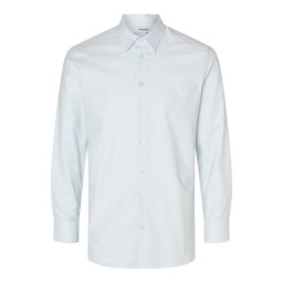 SELECTED Cămașă 'SLHSoho' albastru deschis / alb