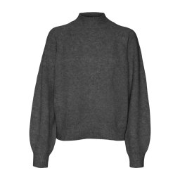 VERO MODA Pulover 'Leaf' gri închis