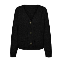 VERO MODA Geacă tricotată 'Boom' negru