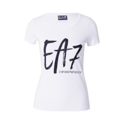 EA7 Emporio Armani Tricou albastru marin / alb