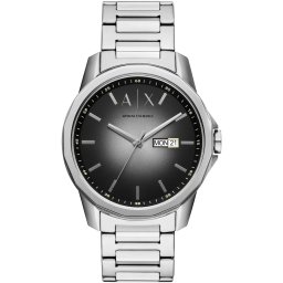 ARMANI EXCHANGE Ceas analogic negru / argintiu