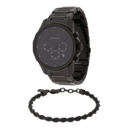 ARMANI EXCHANGE Set de bijuterii 'Banks' negru
