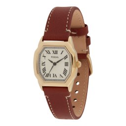 FOSSIL Ceas analogic 'HARLOW' maro / auriu