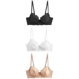 Next Sutien bej / negru / alb