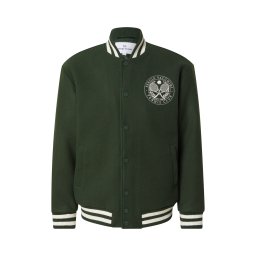 Sergio Tacchini Geacă de primăvară-toamnă 'CIRCOLO' verde închis / alb