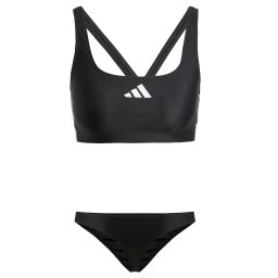 ADIDAS PERFORMANCE Costum de baie sport '3-Stripes V-Back' negru / alb