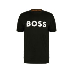BOSS Tricou 'Thinking 1' negru / alb
