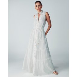 St MRLO Rochie 'Omaha' auriu / alb