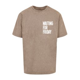 Mister Tee Tricou 'Waiting For Friday' bej / alb
